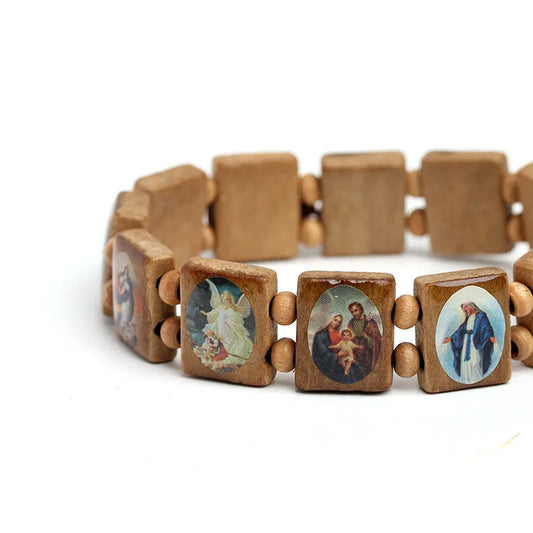 Natural Wooden Catholic Jewelry