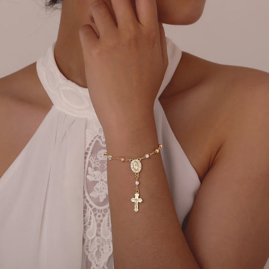 Vnox Catholic Rosary Bracelet