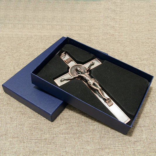 HT New Alloy Gold-Plated INRI Jesus Christ Crucifix