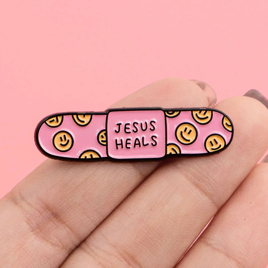 Jesus & Bible Enamel Pin – Inspirational Christian Lapel Badge for Backpacks & Clothing