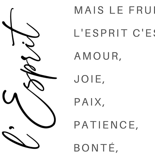French Bible Verse Print