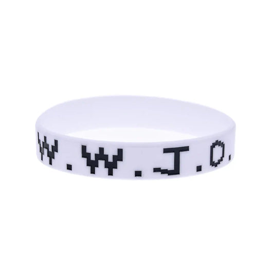 WWJD Silicone Rubber Wristbands – Christian Bible Verse Bracelets (6-Pack, Adult Size)