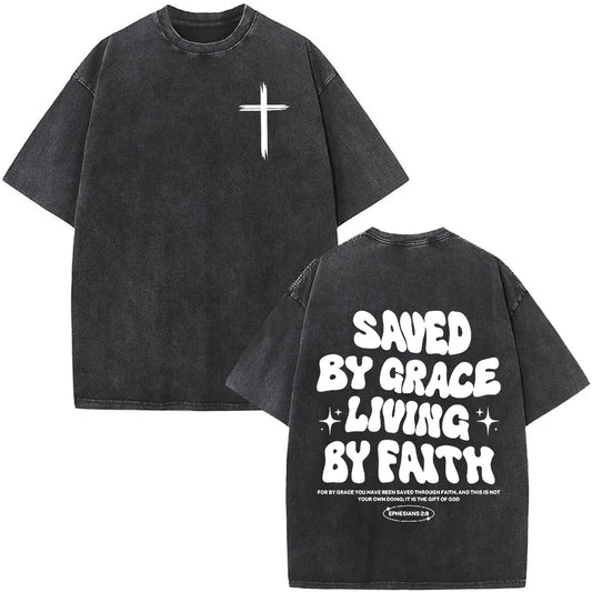 Christian Jesus Bible Verse Washed T-Shirt