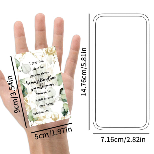 60pcs Bible Scripture & Inspirational Quote Cards