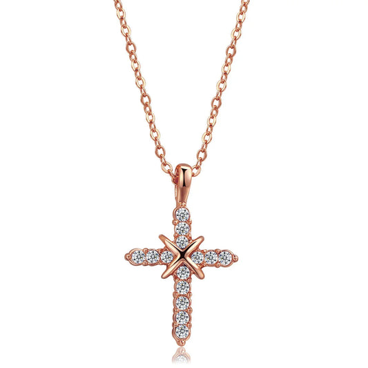 Christian Jesus Cross Necklace – Stainless Steel Pendant for Women & Men