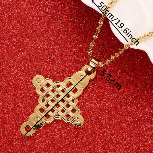 Ethiopian Coptic Cross Pendant – African Orthodox Christian Jewelry from Abyssinia
