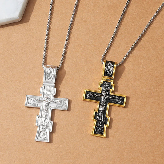 Movie John Wick Jesus Cross Necklace