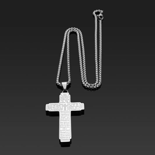 TrendMen Hip Hop Rock Crucifix Cross Pendant Necklace