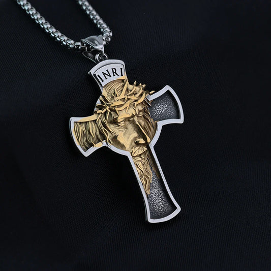 WENDYFO Cross Necklace for Men – Casual Religious Charm Pendant Jewelry