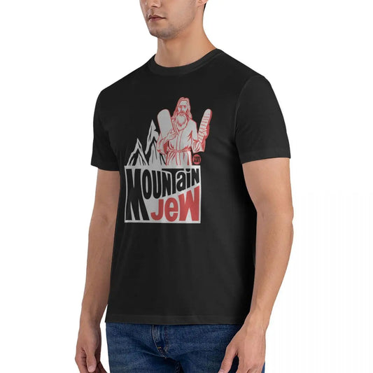 “Jew Dew Moses” Mountain Commandments T-Shirt – Funny Religious Graphic Tee for Men