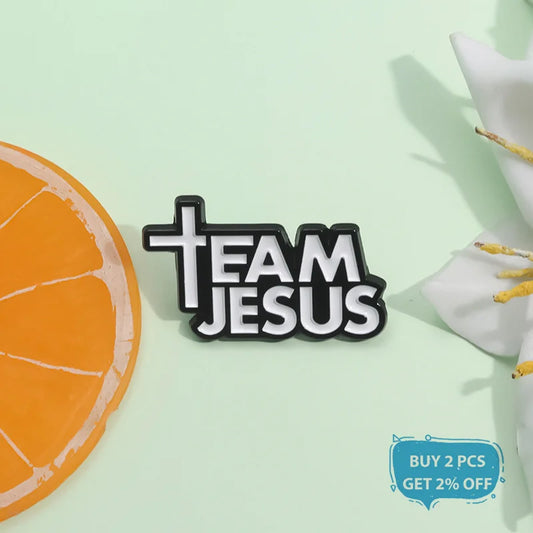 God’s Team Lapel Pin – Christian Message Enamel Accessory