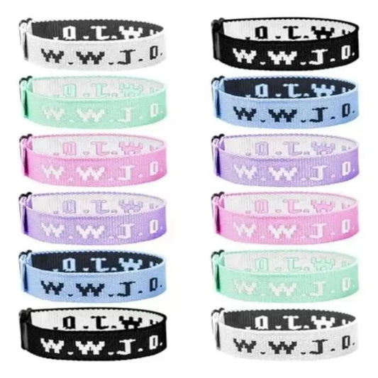 WWJD Braided Rope Bracelet – Handmade Inspirational Religious Bangle for Men & Women