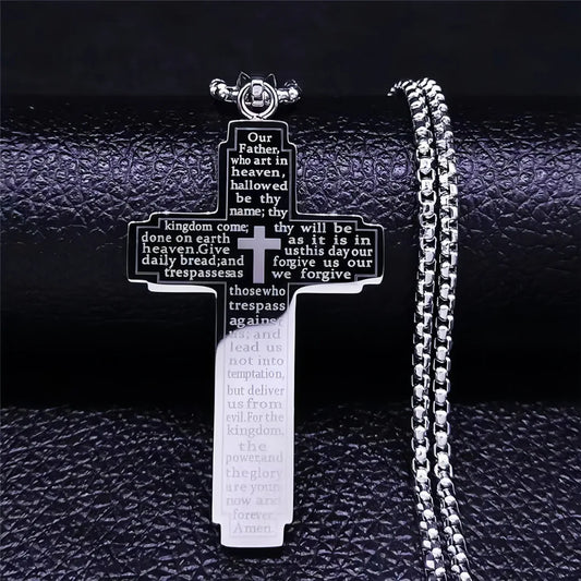 TrendMen Hip Hop Rock Crucifix Cross Pendant Necklace