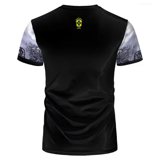 Brazil Special Edition Jesus Football Jersey – Quick-Dry Soccer T-Shirt for Men & Kids