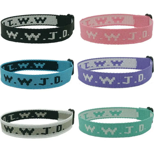 WWJD Braided Rope Bracelet – Handmade Inspirational Religious Bangle for Men & Women