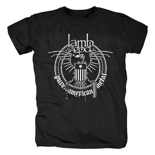 Lamb of God Heavy Metal Band T-Shirt – Men's Graphic Harajuku Streetwear Tee