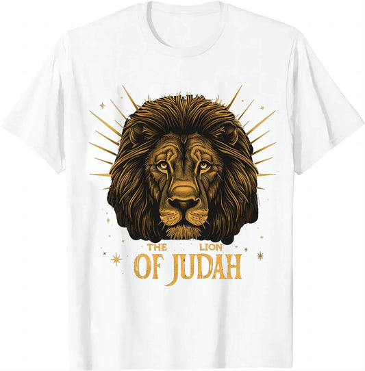 Jesus Lion of Judah T-Shirt – Vintage Christian Streetwear for Men & Women