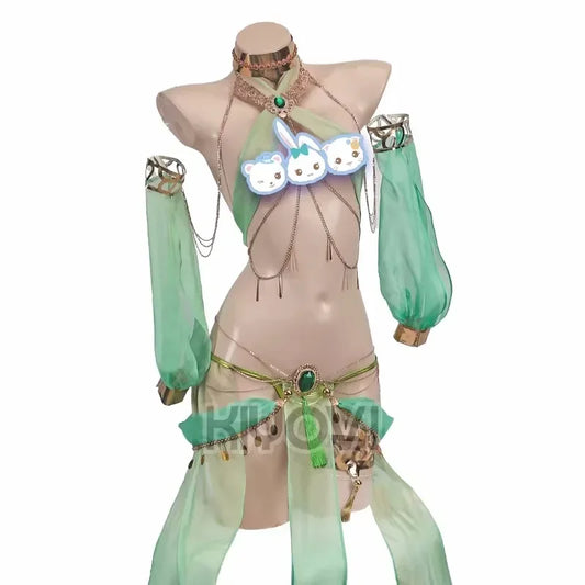 Sumeru God Rukkhadevata Cosplay Costume – Anime Game Party Outfit for Women