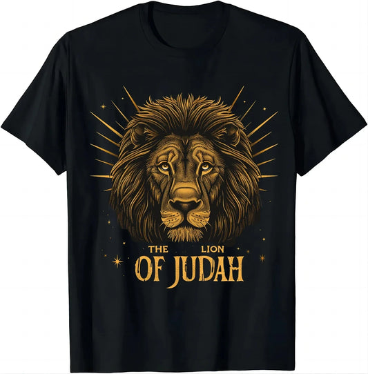 Jesus Lion of Judah T-Shirt – Vintage Christian Streetwear for Men & Women