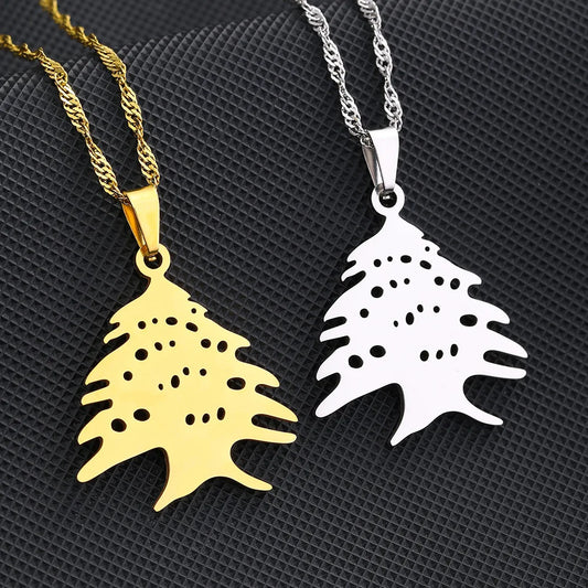 Liban Pendants & Necklaces – Lebanese Cedar, Map, Maronite Cross & Allah Symbol Jewelry