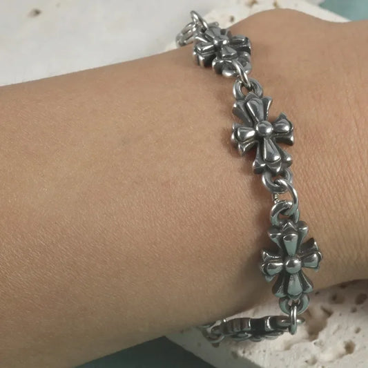 Gothic Punk Cross Chain Bracelets