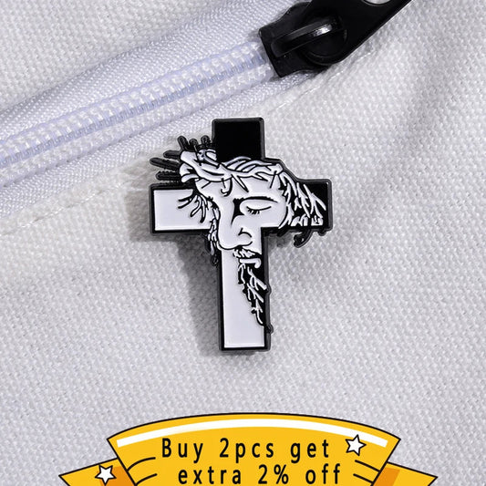 May The Holy Spirit Be With You Enamel Pins – Jesus Blessed Quotes Brooches & Lapel Badge Gifts for Christian Believers