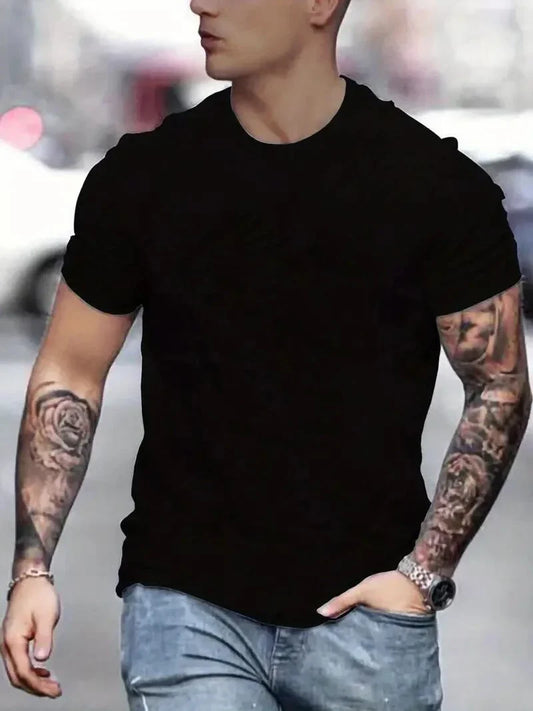 Jesus Print T-Shirt – Casual Short Sleeve Tee for Men, All-Season Comfort