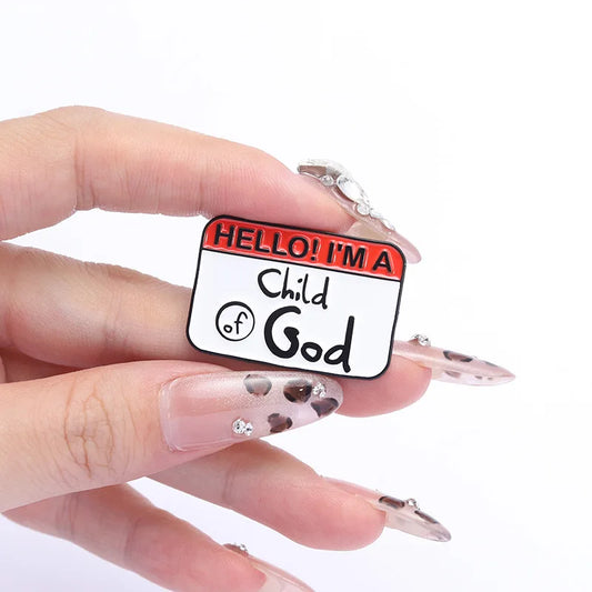 "May The Holy Spirit Be With You" Enamel Pin – Christian Quote Brooch for Believers