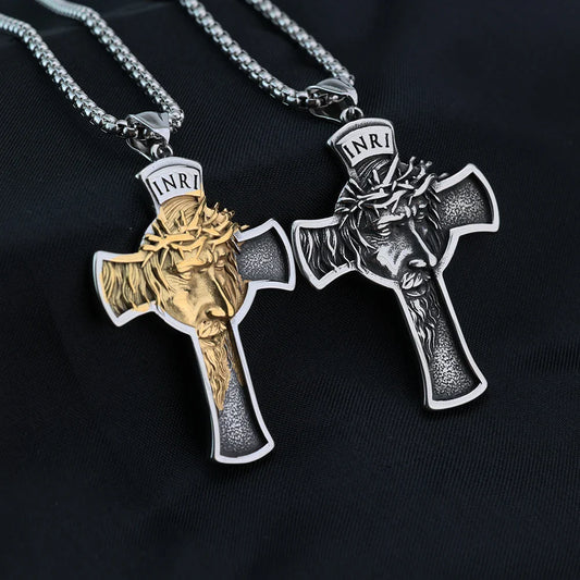 WENDYFO Cross Necklace for Men – Casual Religious Charm Pendant Jewelry