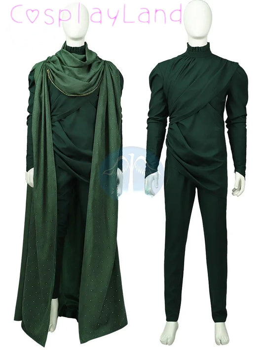 Green Outfit God of Evil Suit – Loki Cosplay Costume for Men