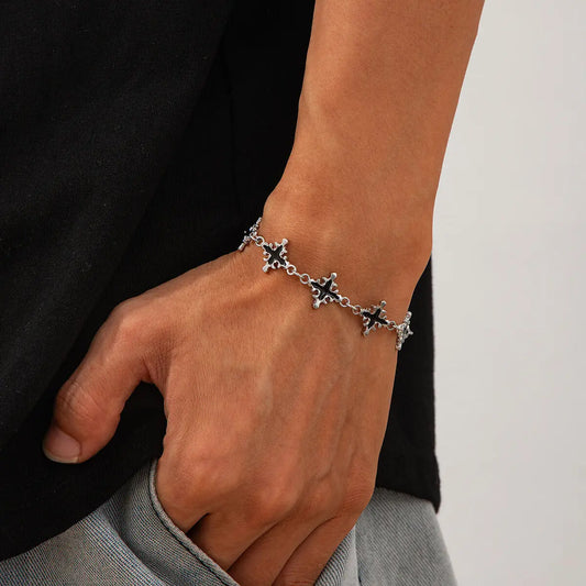 SHIXIN Trendy Vintage Jesus Cross Charm Bracelet