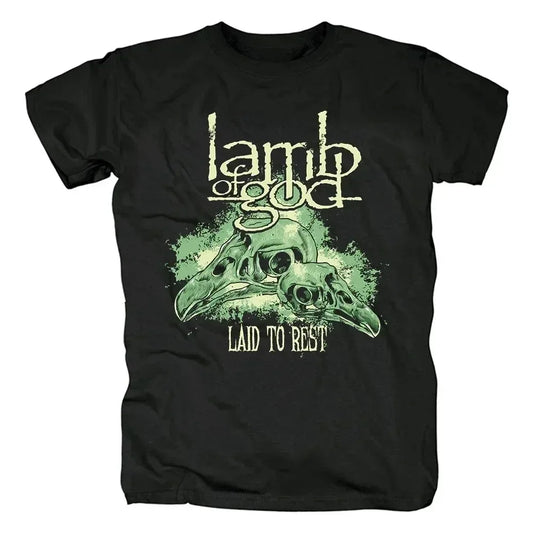 Lamb of God Heavy Metal Band T-Shirt – Men's Graphic Harajuku Streetwear Tee