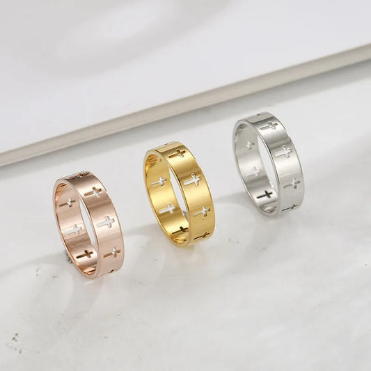 COOLTIME Gothic Cross Couple Rings