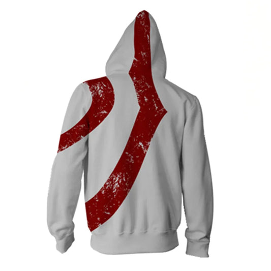Anime God of War Kratos Hoodie – Custom Size Cosplay Jacket & Casual Sportswear